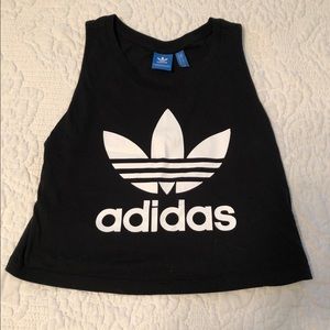 Adidas crop top size small